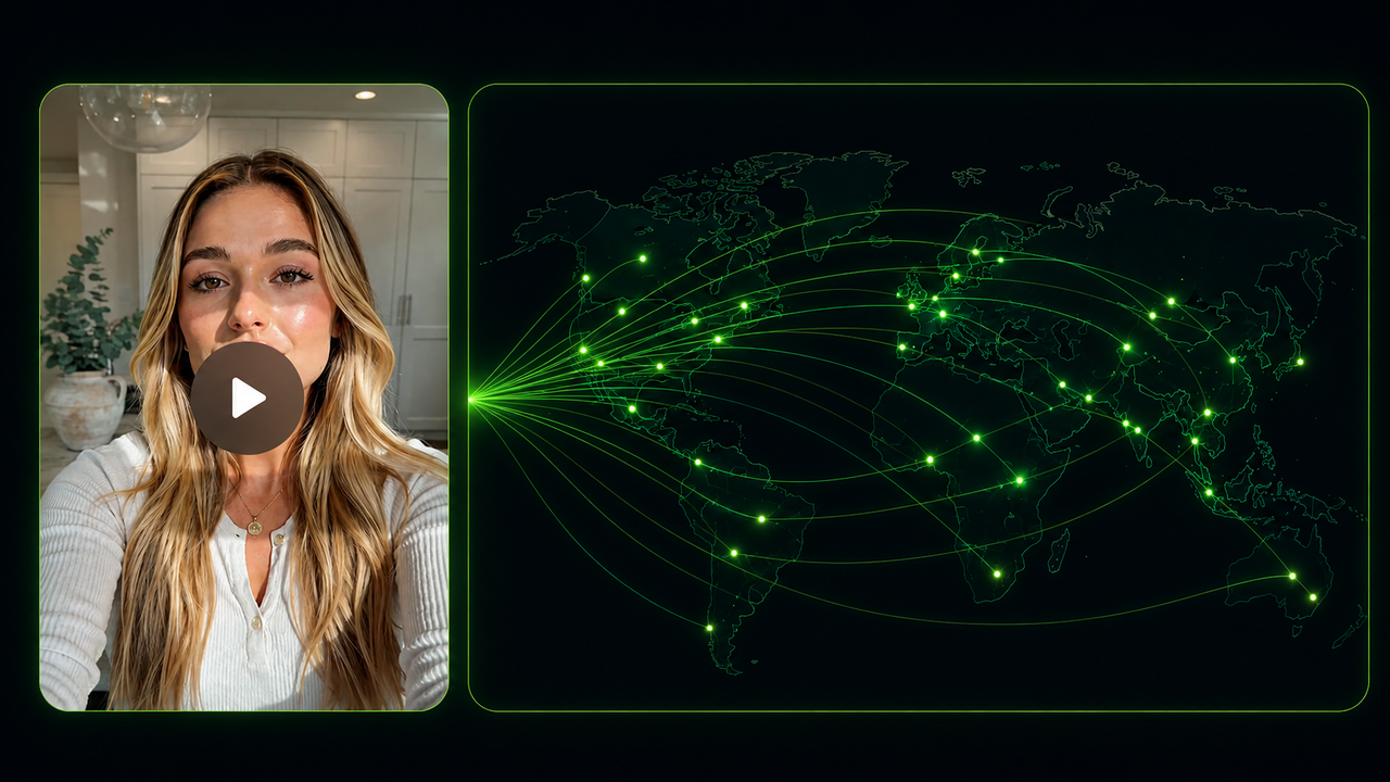 Localized video creative for multiple language markets