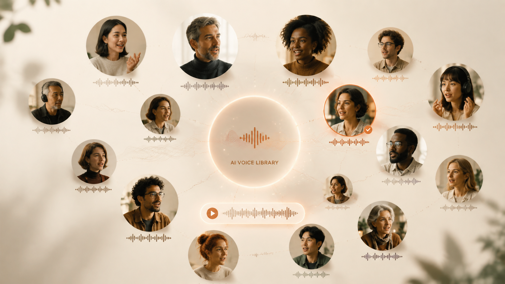 A product demo explained with AI-generated narration
